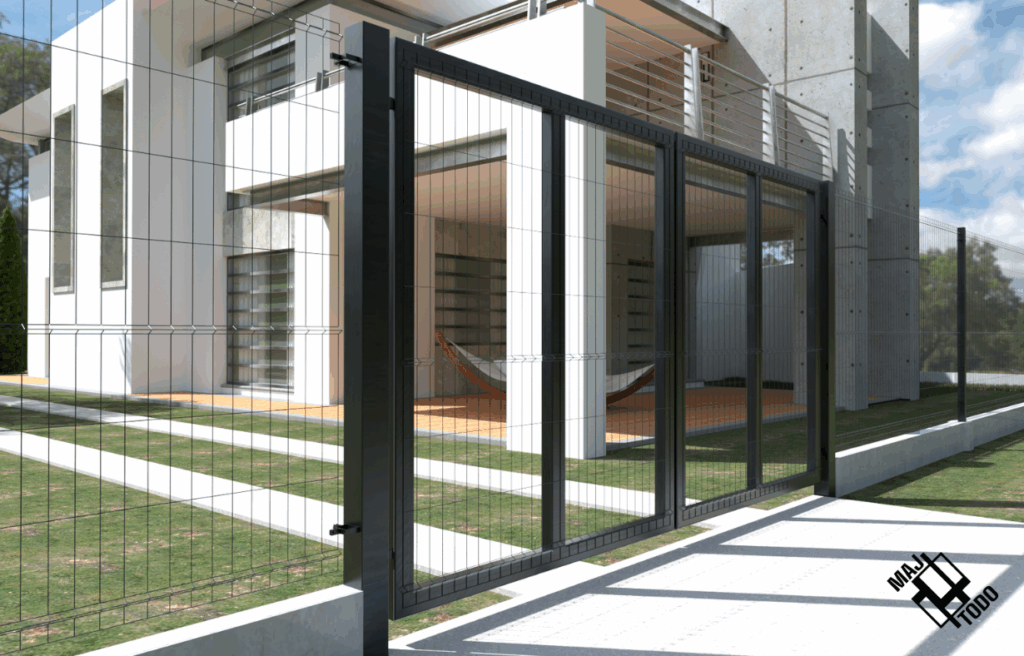Ogrodzenie oraz brama metalowa